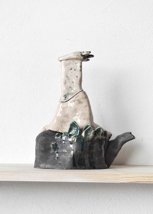 Декоративный чайник из керамики - Серия «Присутствие» (Ручная работа)